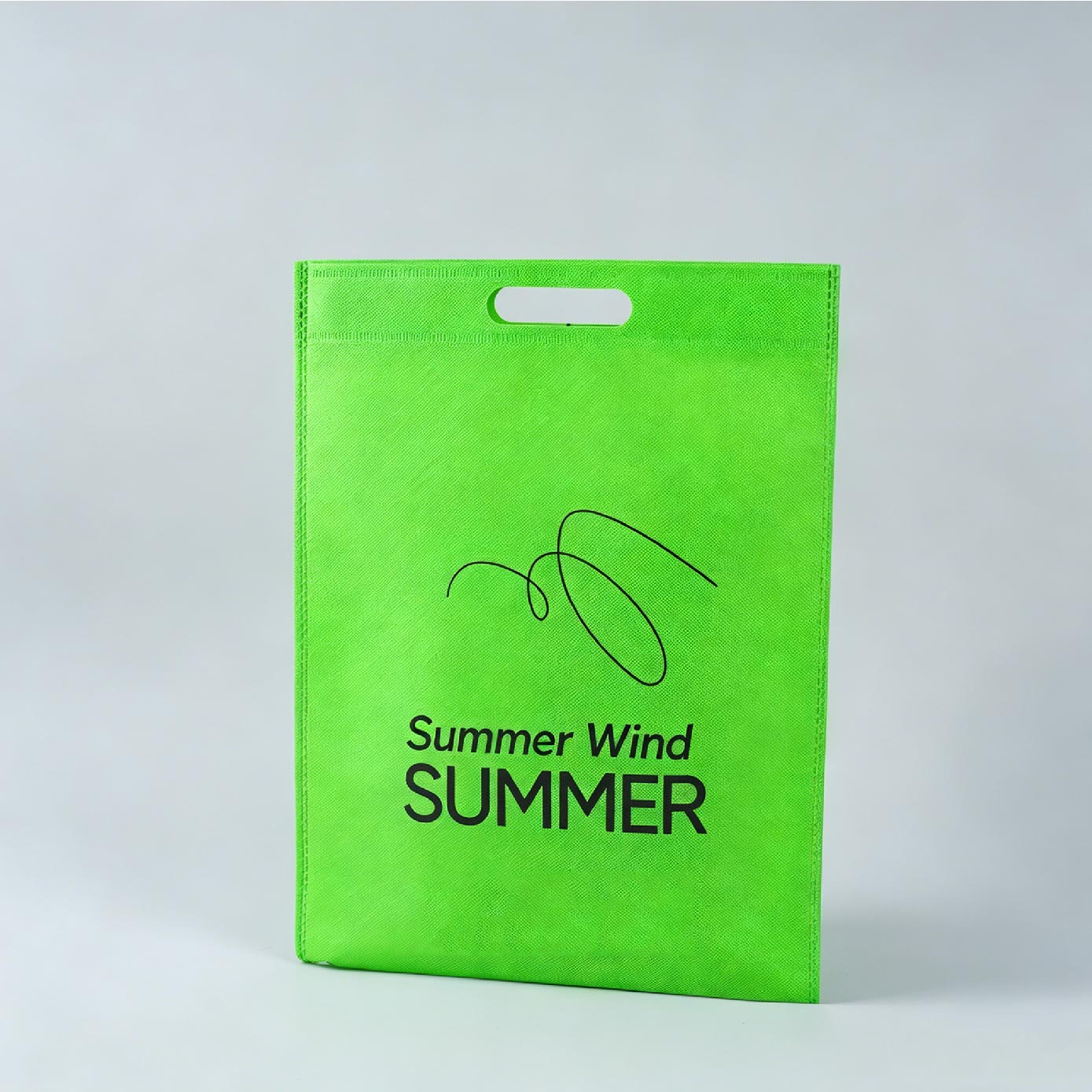 Screen-Printed Tote Bag (No Bottom, No Side Gusset)